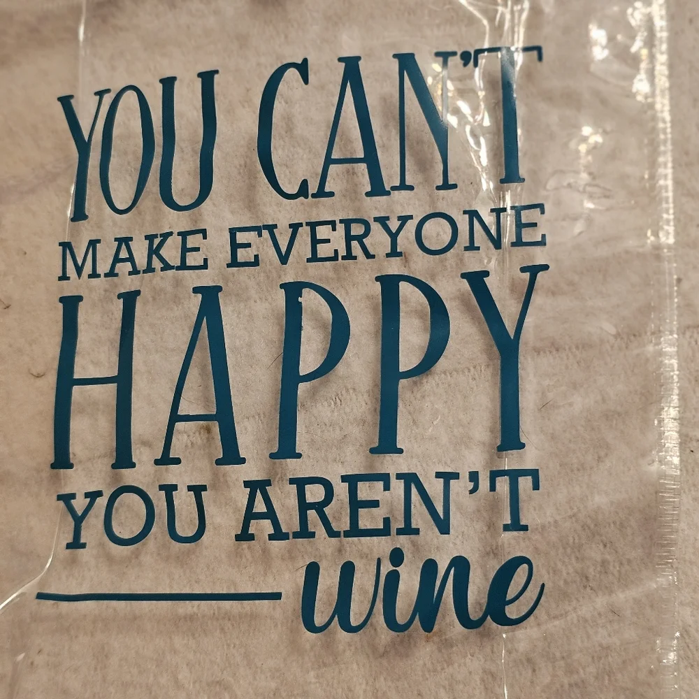 Handmade Beautiful Beacons Funny Wine Themed Clear Wine Gift Bag